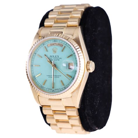 presidential rolex blue dial|Rolex with tiffany blue dial.